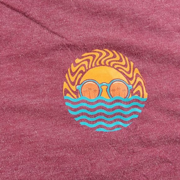 Into The AM Mens 2XL Dark Red Short Sleeve TShirt Los Angeles California Sunrise - Picture 5 of 10